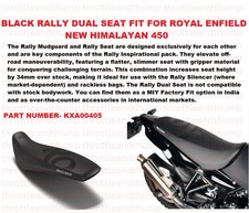 Black Rally Dual Seat Fit For Royal Enfield New Himalayan 450