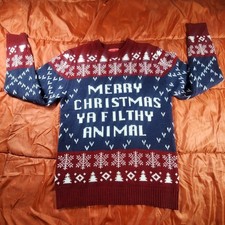 Merry Christmas You Filthy Animal You Look Ugly Today Christmas Sweater Size S