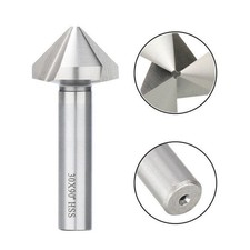 Countersink Drill Bit 1/6pc HSS 3Flutes 4.5-50mm 90Degree Chamfering Cutter