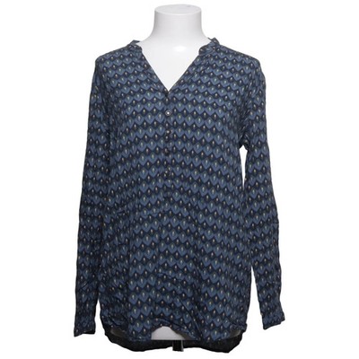 Cartoon, Bluse, Größe: 42, Blau/Mehrfarbig, Viskose, Print, Damen #RtK