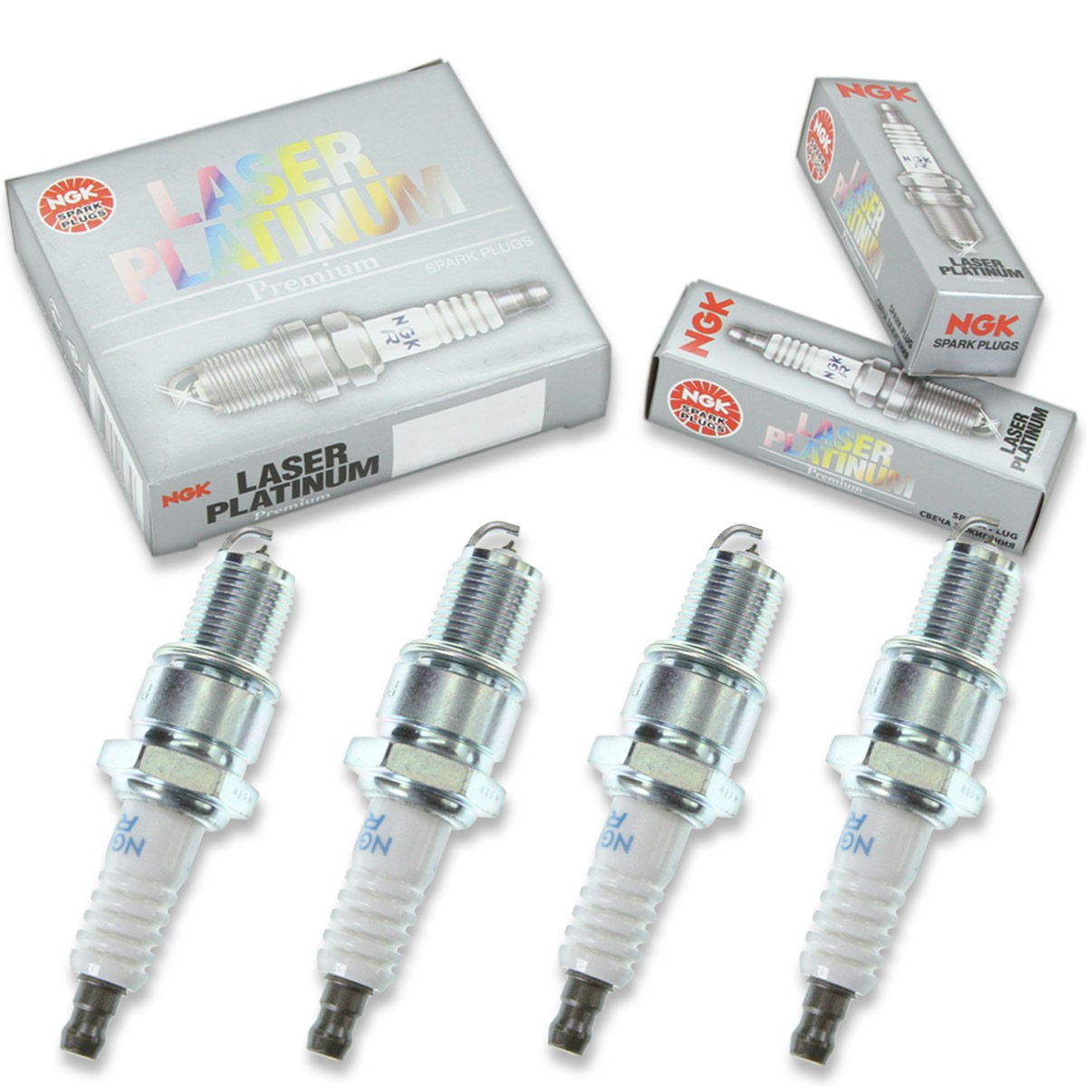 4 pc NGK 3200 PGR7A Laser Platinum Spark Plugs for P22PR8 MD338991 APP63 sj