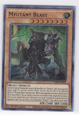 Myutant Beast Super Rare Phantom Rage PHRA-EN087 1st Edition LP-NM