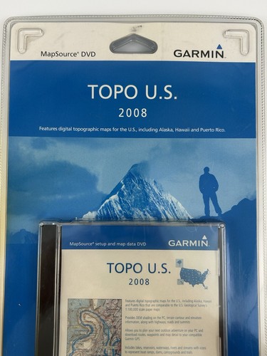 Garmin TOPO USA US 2008 GPS MapSource DVD New Sealed - Picture 2 of 12