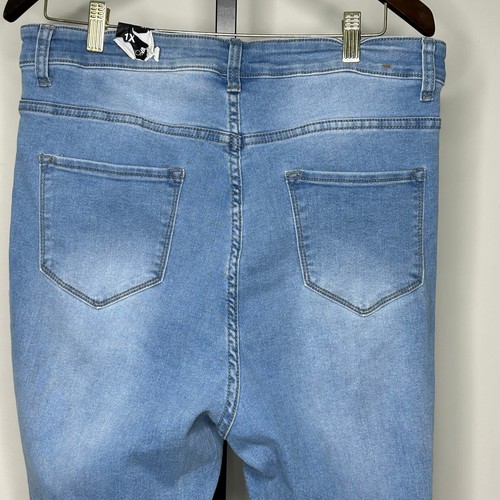 FashionNova XL Distressed Jeans- stretch, high rise ankle NWT - Picture 6 of 6