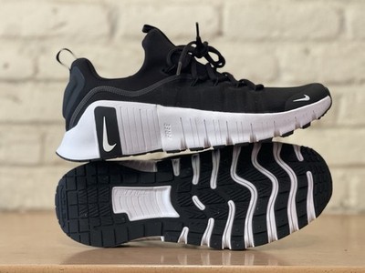 Nike Free Metcon 6 Black White FJ7126-001 Women 10.5 / Men 9 Gym Training Shoes
