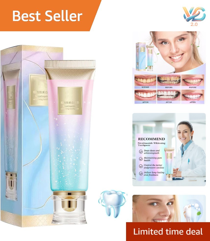 Minty Fresh Niacinamide Toothpaste - Ideal for Daily Use and Stain Prevention