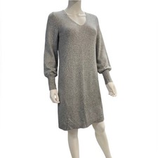 Ann Taylor Gray Sweater Dress Size S