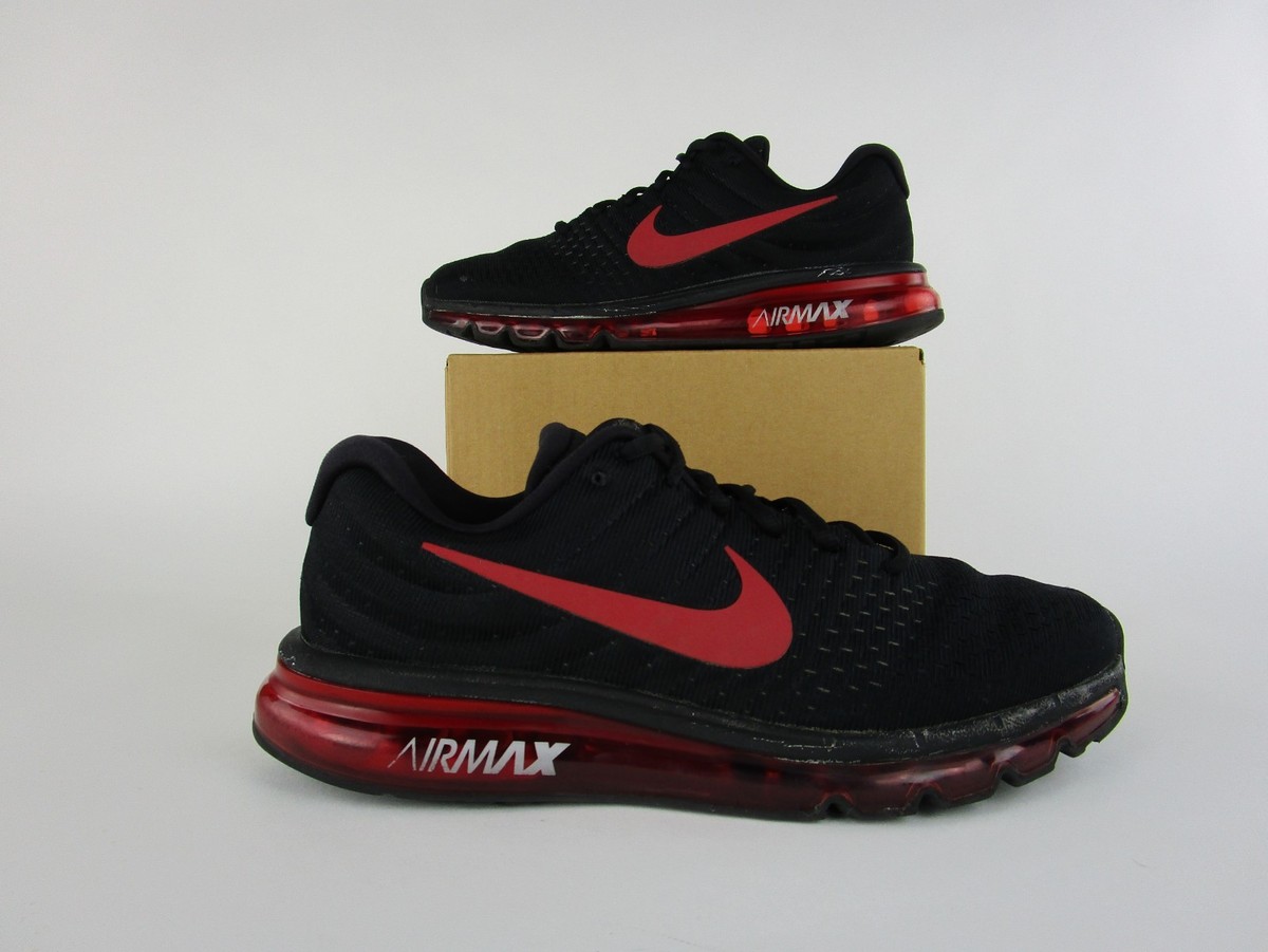 Nike Air Max 2017 Nike ID Men's Shoes Sneakers Black Red Nike Air Max 2017 Nike ID Men's Shoes Sneakers Black Red
