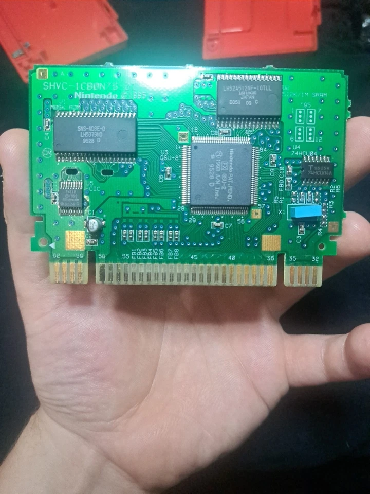 DOOM SNES Super Nintendo Video Game Red Cartridge UNTESTED!!! - Image 3 of 4