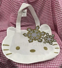 HKS12E  2011 Hello Kitty Vintage Snowflake Shopping Bag Gift Bag Reusable