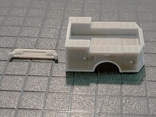 1/64 3D Printed Utility Bed for Single Rear Wheel Truck