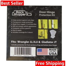 Door Hinge Protection Kit - Compatible with Jeep Wrangler JL/JLU/Gladiator - ...