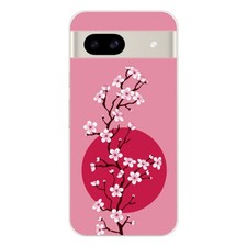 Silicone Case - Google Pixel 8a Compatible - Cherry Blossom Design