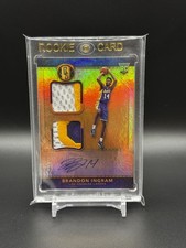 2016-17 Panini Gold Standard Dual Patch Rookie Auto Brandon Ingram 25/25 