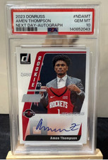 Amen Thompson 2023-24 Panini Donruss Auto Next Day SSP PSA 10 Rookie RC #DN-AMT
