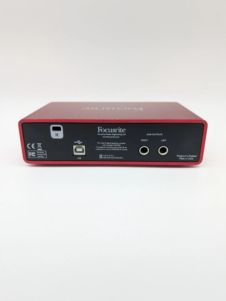 Focusrite Scarlett 2i2 3rd Gen. 2-Channel USB C Audio Interface - Image 2 of 4