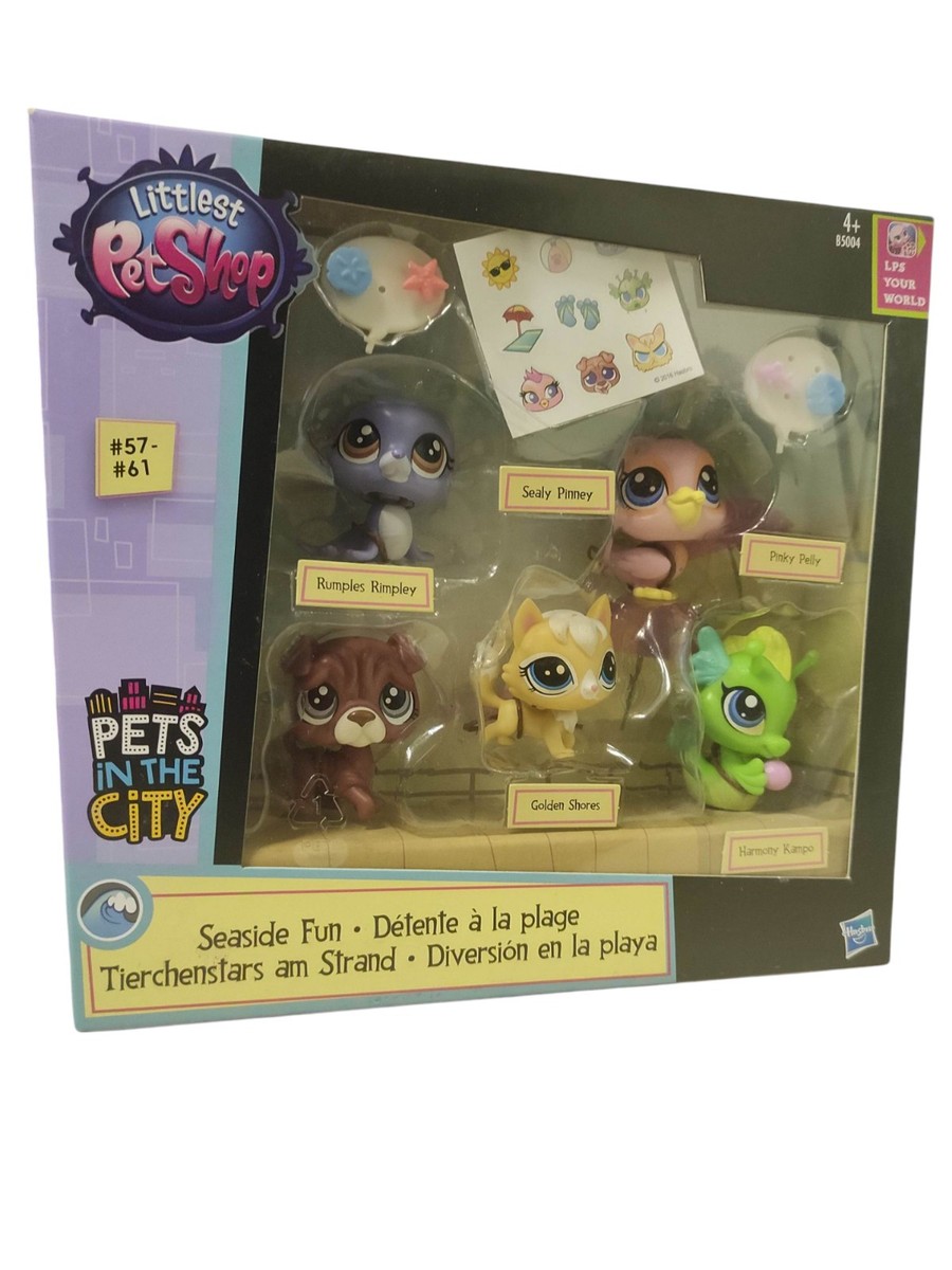 LPS Littlest Pet Shop Pets in the City Seaside Fun #57-#61 Figure