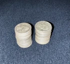 Washington Quarter Roll 40-Coins. Avg  circulation, 1941 - 1964. 90% Silver
