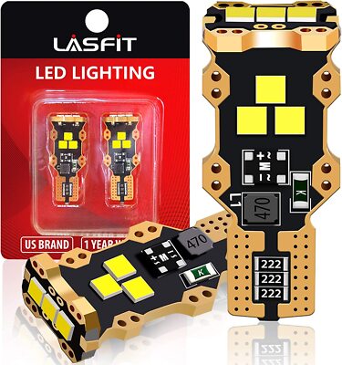 LASFIT LED Reverse Back Up Light Bulb T15 921 912 W16W 904 916 Super White 6000K