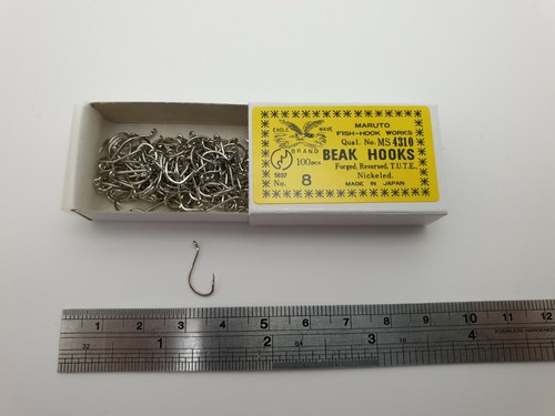 1pk Maruto TUTE MS4310 nichel 100 pz ganci becco pesce taglia a scelta - Foto 106 di 130