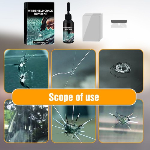 Automotive Nano Glass Repair Fluid Windshield Repair Kit For Chips And Cracks - Picture 4 of 14