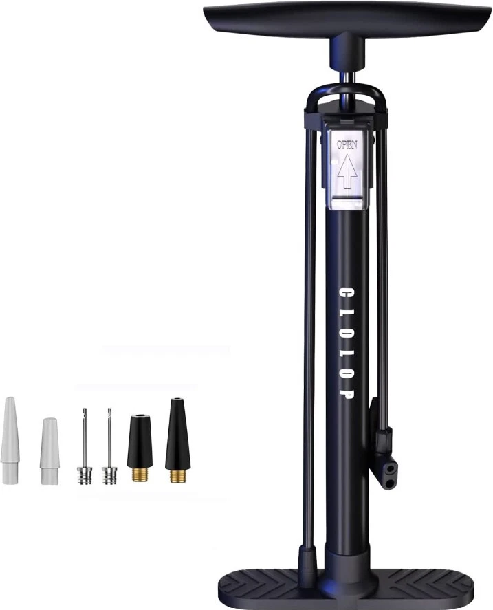 Bike Floor Pump 160 Psi with Gauge Bicycle Pump Air Ball Bike Pump High Pressure - Image 2 of 4