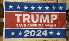 Donald Trump President 2024 Flag FREE SHIP Save America Republican USA Sign 3x5’