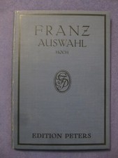 alte Klaviernoten Franz Auswahl Hoch Edition Peters