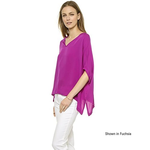 DIANE VON FURSTENBERG M Silk Jersey Black Diamond Vine Adria Top NWT $298 - Picture 8 of 13
