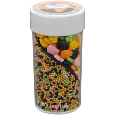 Great Value Halloween Day of the dead Sprinkle Mix, 2.5 oz.  skulls nonpareils