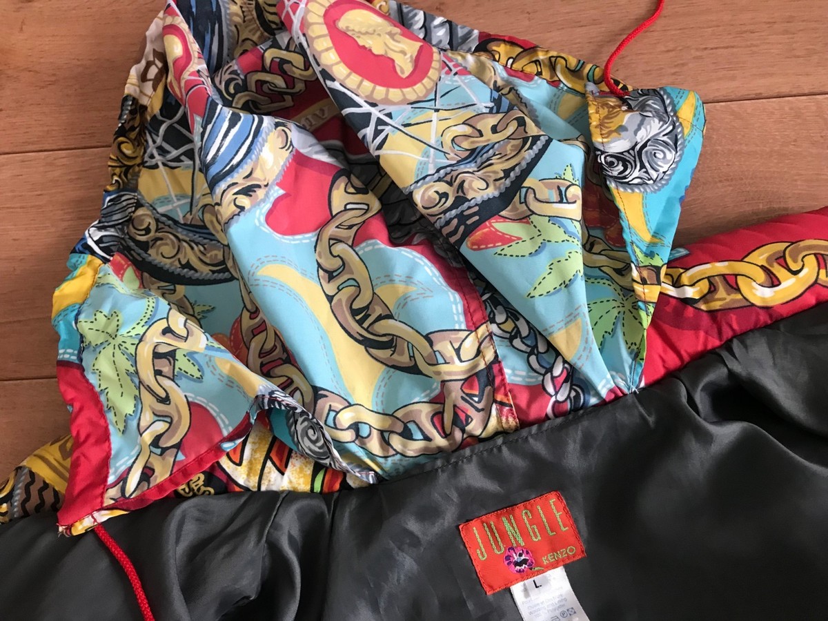 KENZO Jungle Vintage France Women's Crazy Print Jacket L KENZO Jungle Vintage France Women's Crazy Print Jacket L