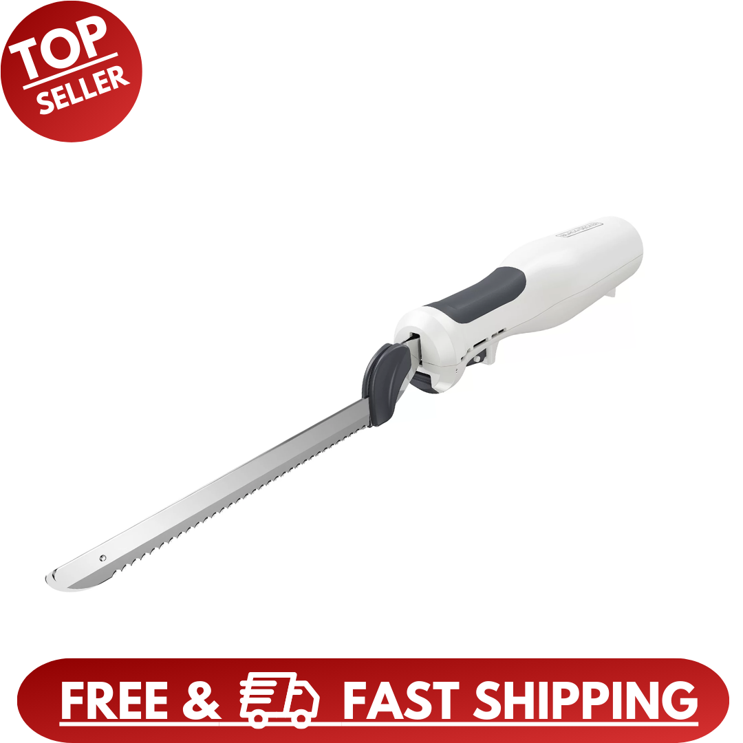 BLACK+DECKER Electric Carving Knife, White, EK500W NEW eBay