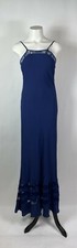 LOVERS FRIENDS - Gorgeous Blue mesh trimmed long dress S