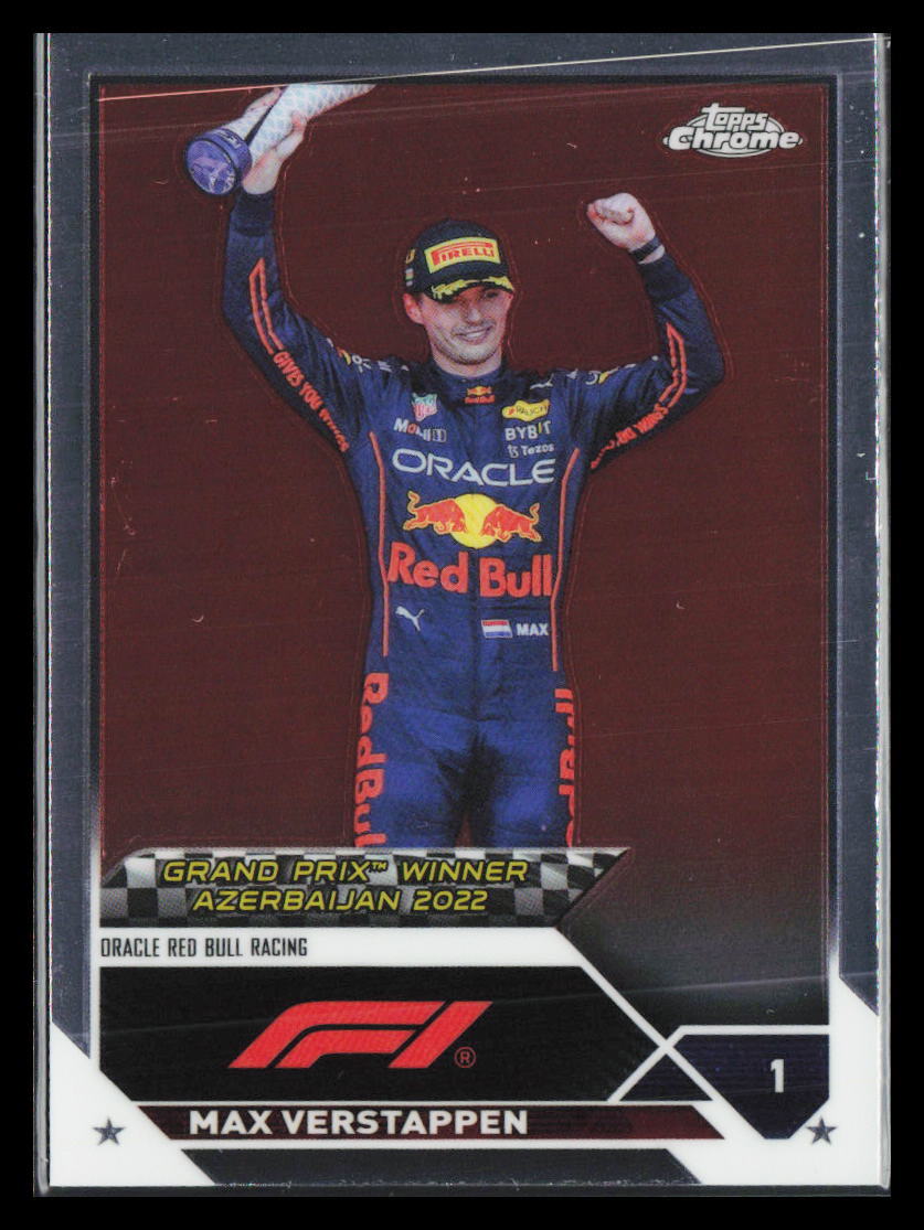 2023 Topps Chrome Formula 1 Max Verstappen #151 Azerbaijan 2022