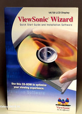 2003 ViewSonic WIZARD CDROM Quick Start Installation Guide-VA720 LCD Display NEW