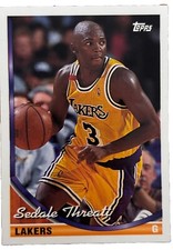 Excellent: Vintage 1993-94 topps Sedale Threatt Los Angeles Lakers Trading Card