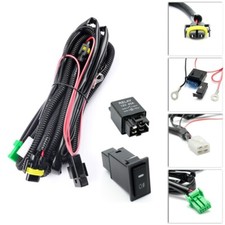 H8/H11/880/881 LED Fog Light Wiring Harness w/ 40A Relay+Fuse+Switch for Toyota