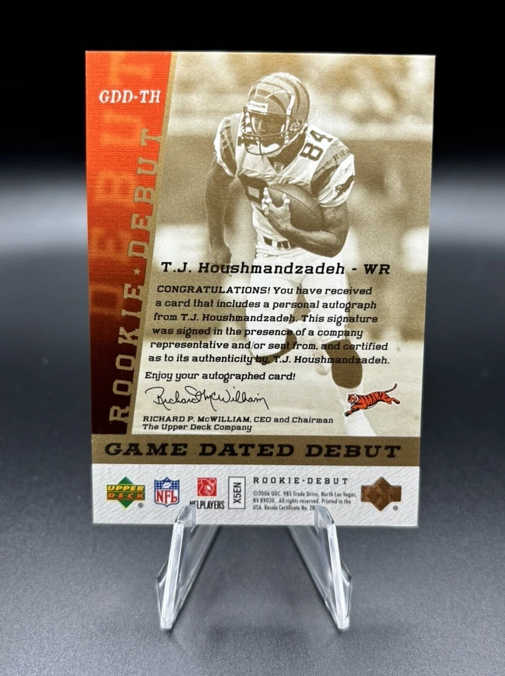 2006 Upper Deck Rookie Debut Game Dated Debut #GDD-TH T.J. TJ Houshmandzadeh /40 - Image 2 of 2