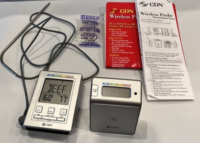 CDN WT2 Wireless Probe Thermometer and Timer, Remote Monitor, Meat & Poultry NIP