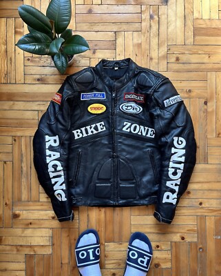 vintage real leather F1 riders jacket vintage real leather F1 riders jacket