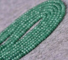 Natural 2x4mm Faceted Green Jade Gemstone Rondelle Loose Beads 15" AAA