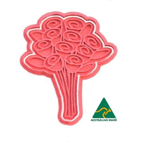 Love- Roses Cookie Cutter/Fondant Embosser Stamp - Picture 3 of 5