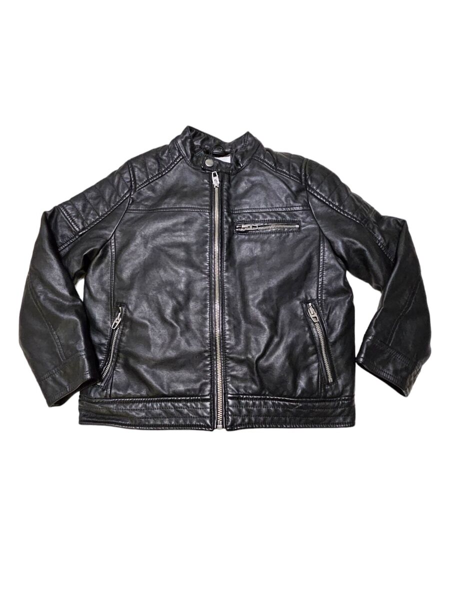 Zara Boys Faux Leather Jacket Black Moto Biker Size 8 | eBay Zara Boys Faux Leather Jacket Black Moto Biker Size 8 | eBay