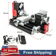 Mini Motorized Lathe Machine Multifunction DIY High Power Tool 20000rpm 24W