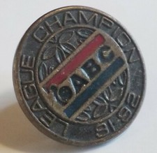 Vintage American Bowling Congress Pinback ABC Hat Lapel Pin League Champ 91-92