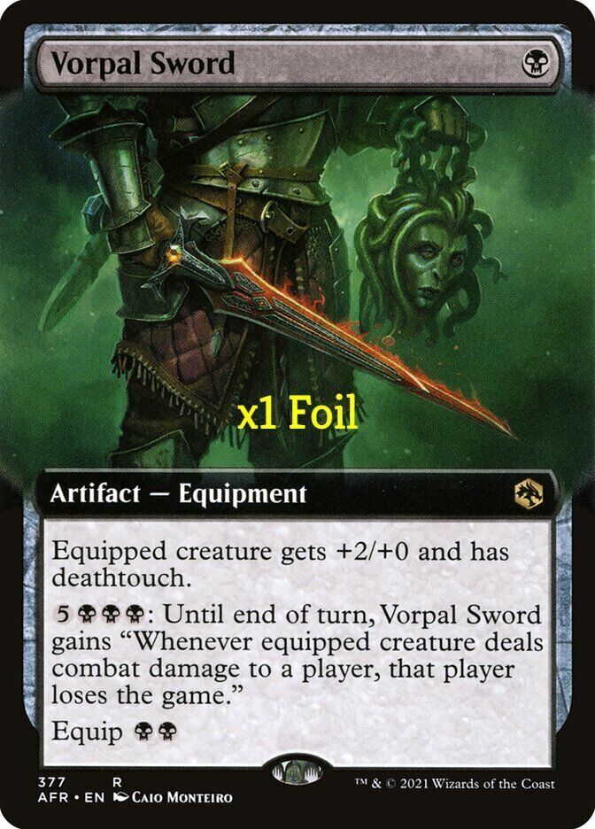 Palvor Sword foil 1枚 MTG Adventures in the Forgotten Realms AFR Vorpal Sword MINT
