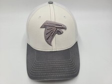 Atlanta Falcons New Era 39Thirty Mesh Flex Fitted Seems M-L Hat Cap White Gray