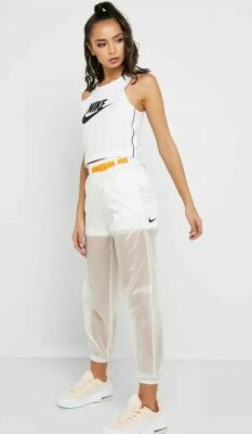 Nike Sportswear Tech Pack Womens Pants AV4268-121 White/Transparent $100 Sz XXL | eBay
