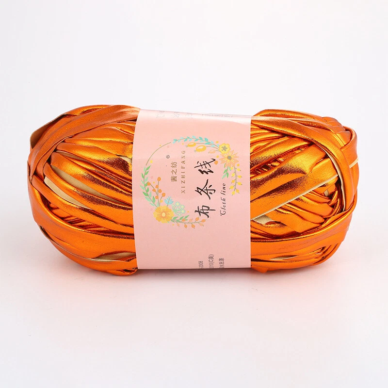 Camiseta 30M 100g textura metálica brilhante fio bola faça você mesmo tricô costura artesanal - Imagem 2 de 4