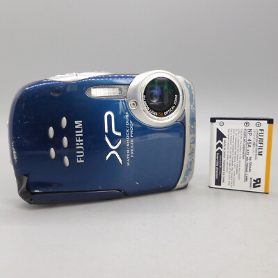 Fujifilm Digital Camera FinePix XP10 12.0MP Blue Tested *Read